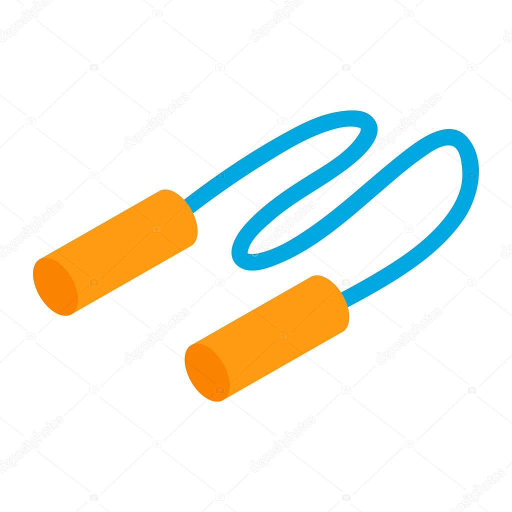 Jump Rope isometric 3d icon