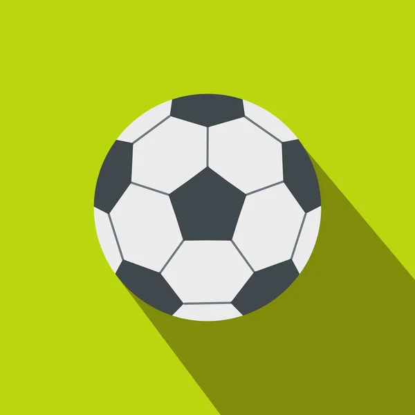 Soccer ball flat icon — Stock Vector