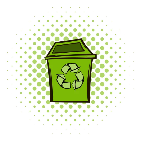Σκουπιδοτενεκές σύμβολο ανακύκλωσης eco — Διανυσματικό Αρχείο