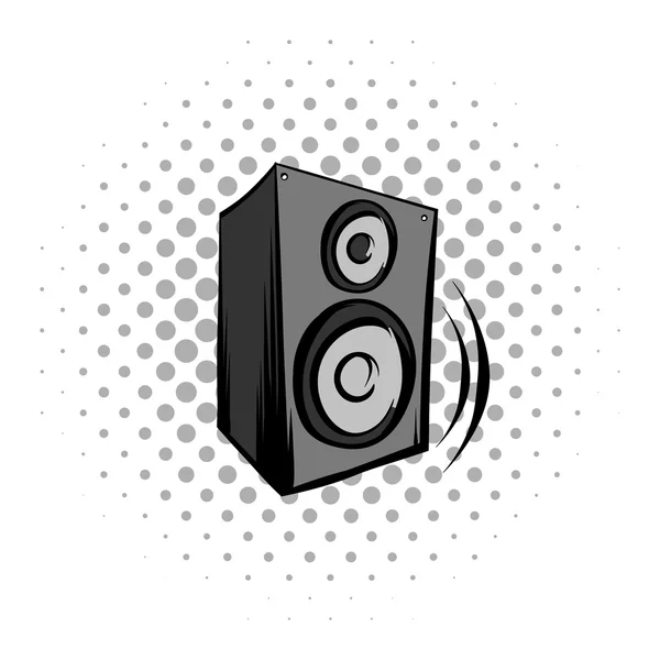 Audio speaker comics icon — Stock Vector