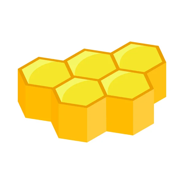 Nido de abeja ícono isométrico 3d — Vector de stock