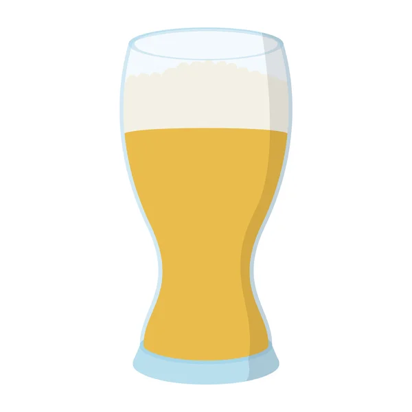 Icono de dibujos animados vaso de cerveza — Vector de stock
