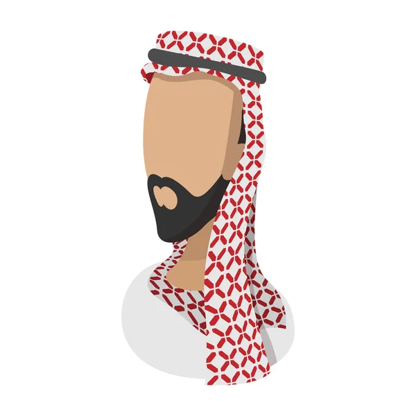 Mullah icona del cartone animato — Vettoriale Stock