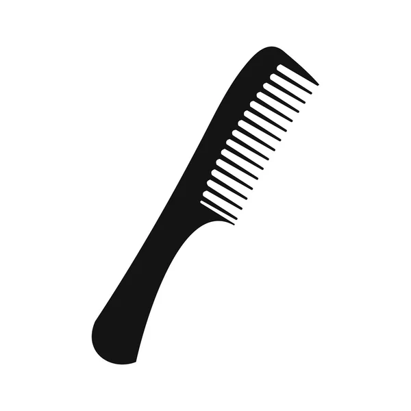 Comb black simple icon — Stock Vector