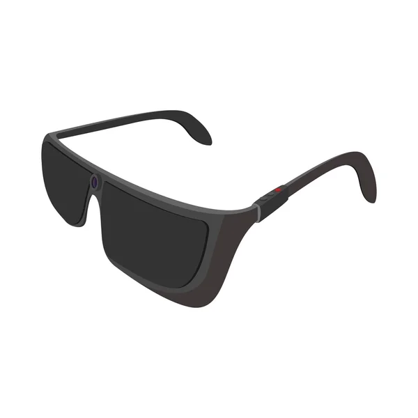 Schwarze Sonnenbrille Cartoon-Symbol — Stockvektor