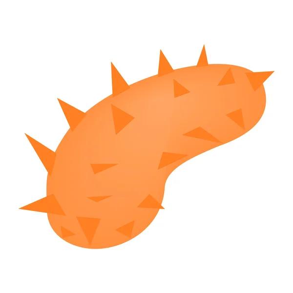 Vírus laranja isométrica 3d ícone —  Vetores de Stock
