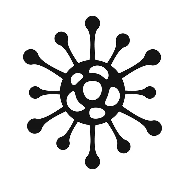 Virus negro icono simple — Archivo Imágenes Vectoriales