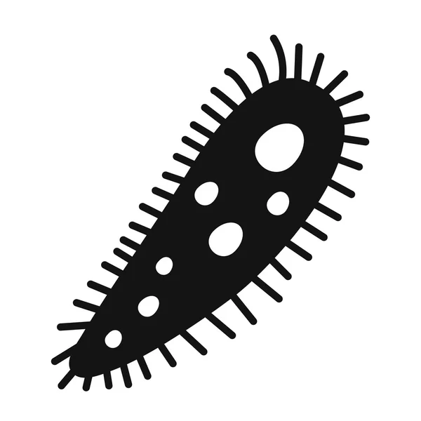 Virus negro icono simple — Vector de stock