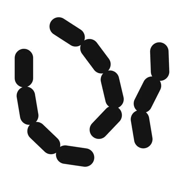 Virus svart enkel ikon — Stock vektor