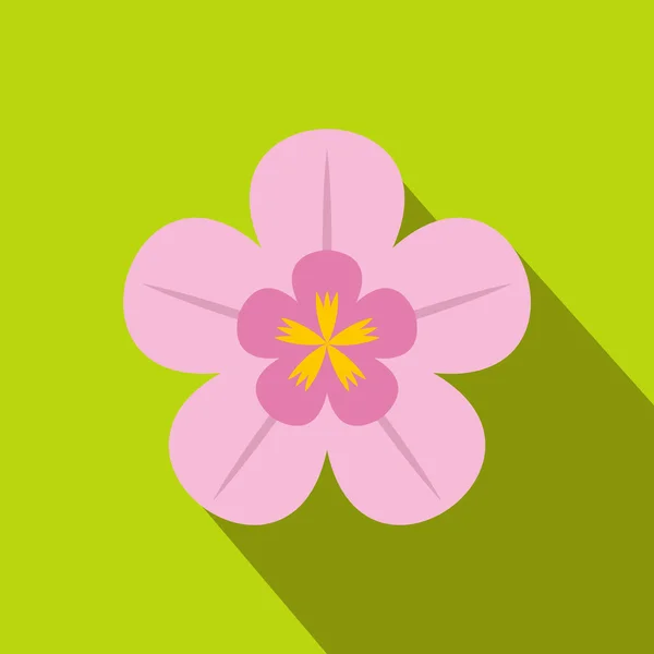 Orchid platte pictogram — Stockvector