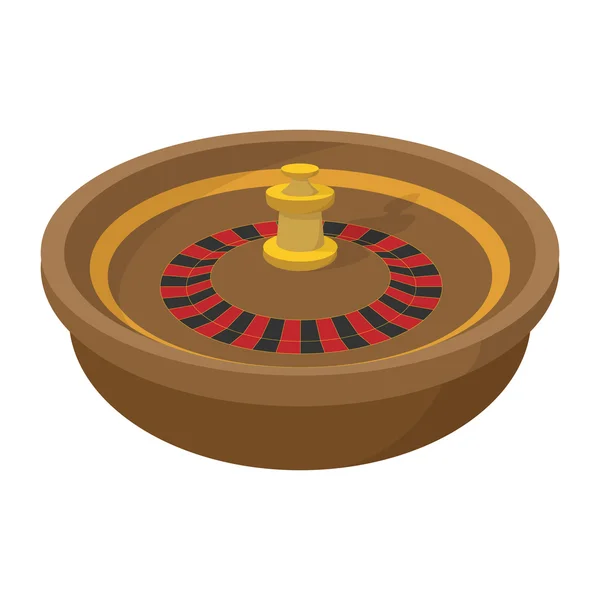 Casino symbool, roulette cartoon pictogram — Stockvector