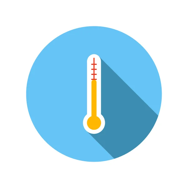 Utomhus termometer flat ikonen — Stock vektor