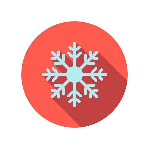 Snowflake flat icon — Stock Vector