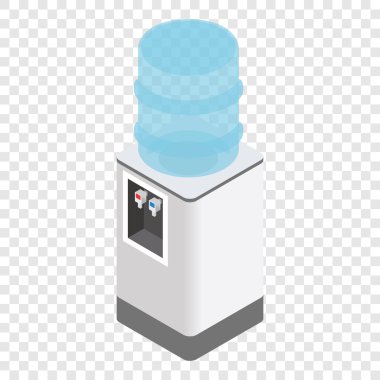 Isometric office water cooler clipart