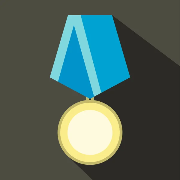 Medaille militaire platte pictogram — Stockvector