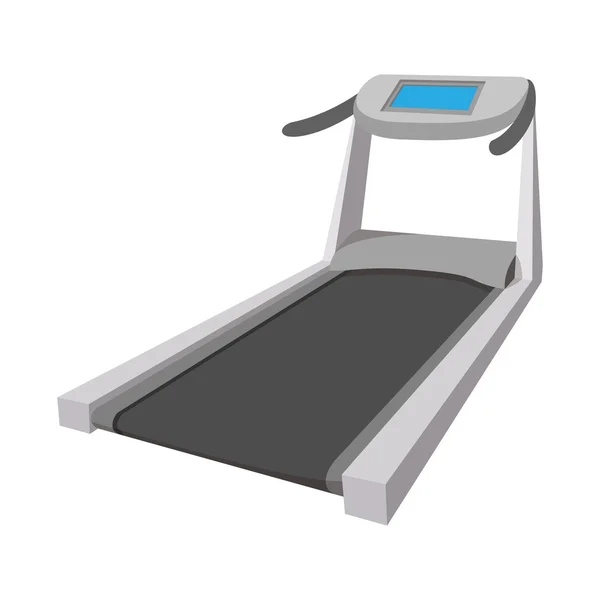 Ikon kartun Treadmill - Stok Vektor