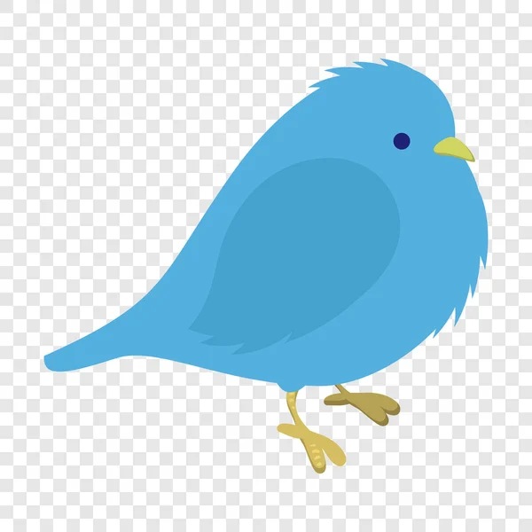 Bevriezing blauwe vogel illustratie — Stockvector