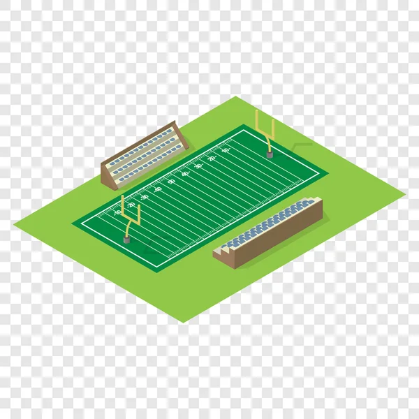 Terrain de football américain isométrique — Image vectorielle