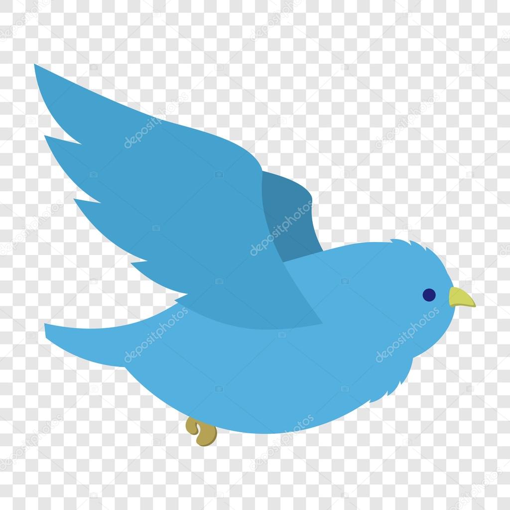 Illustration De Loiseau Bleu De Vol Image Vectorielle