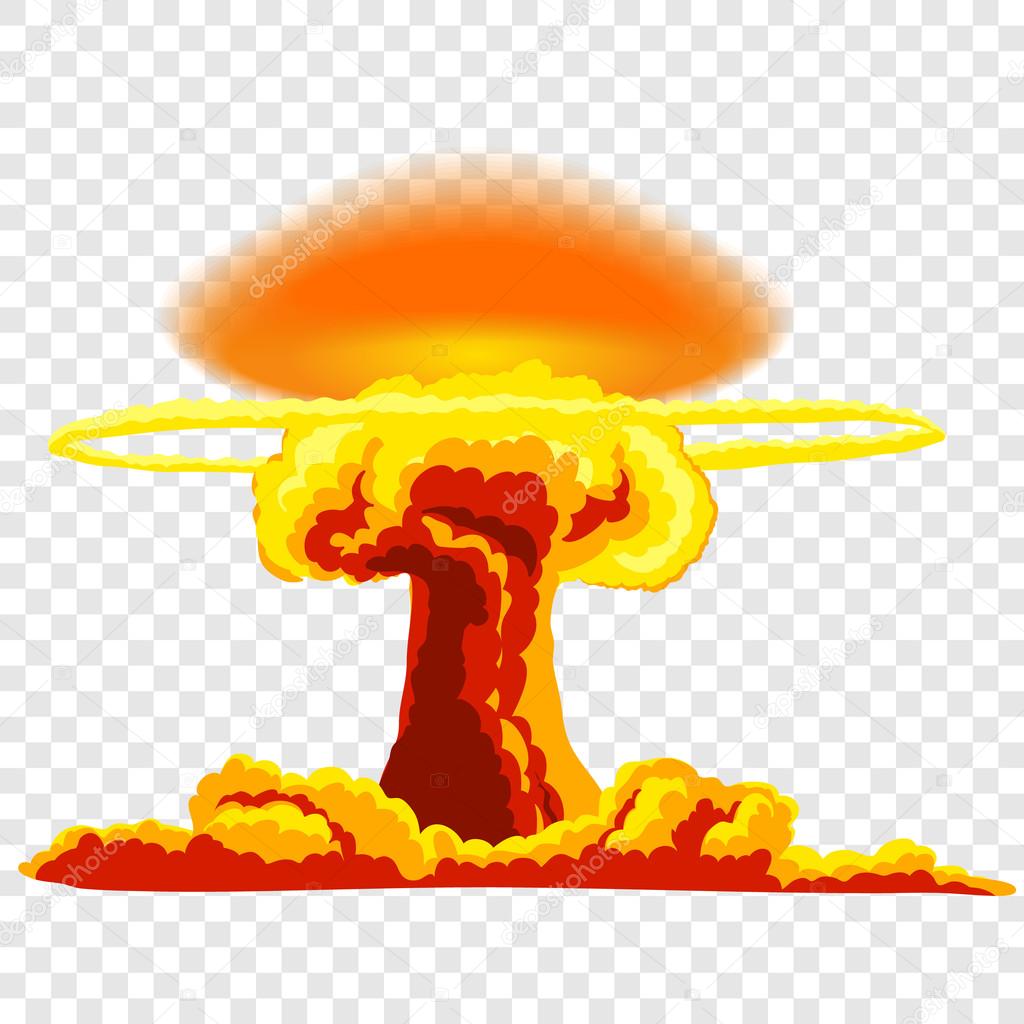 Nuclear explosion with dust