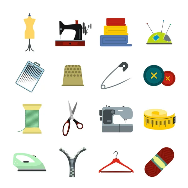 Sewing flat icon — Stock Vector