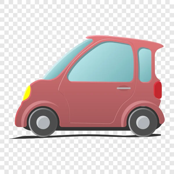 Mini coche. Símbolo de dibujos animados — Vector de stock