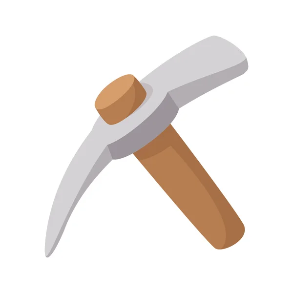 Pickaxe cartoon icon — Stock Vector