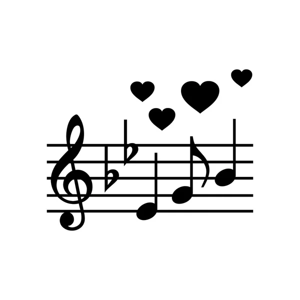 Bruiloft muziek eenvoudig pictogram — Stockvector