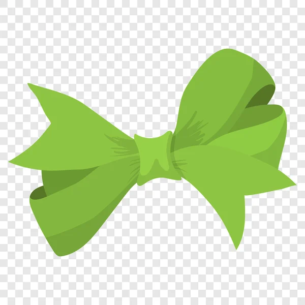 Kreslený luk zelená značka — Stockový vektor