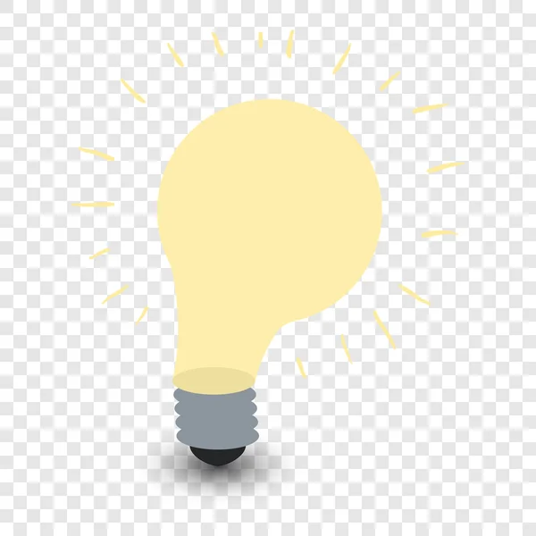 Light bulb cartoon symbol — Stock Vector