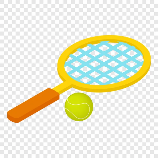 Tennisspiel isometrisches 3D-Symbol — Stockvektor