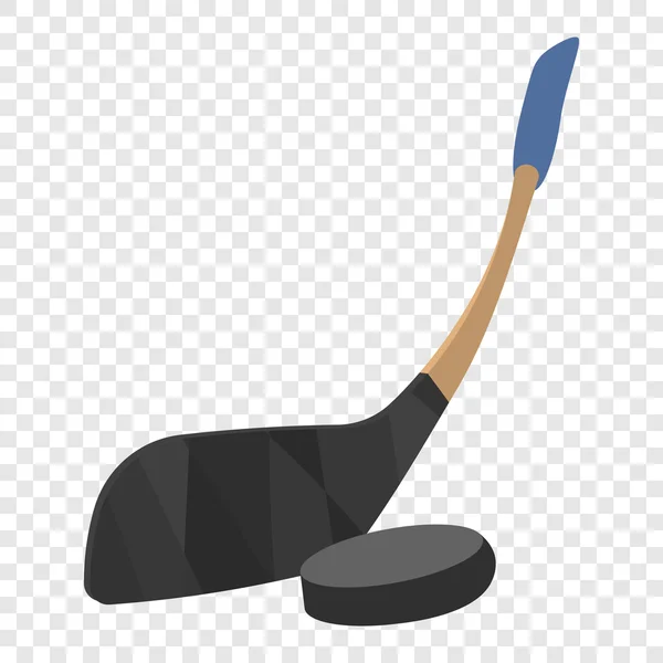 Hockey stick en puck illustratie — Stockvector