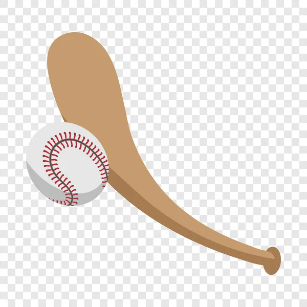 야구 방망이 와 공 삽화 — 스톡 벡터