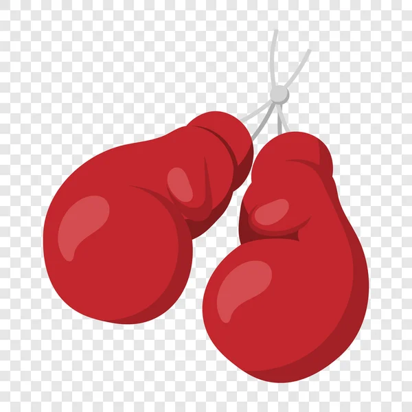 Gants de boxe sur l'illustration des ongles — Image vectorielle