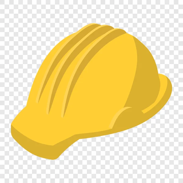 Illustration de dessin animé de casque de sécurité jaune — Image vectorielle