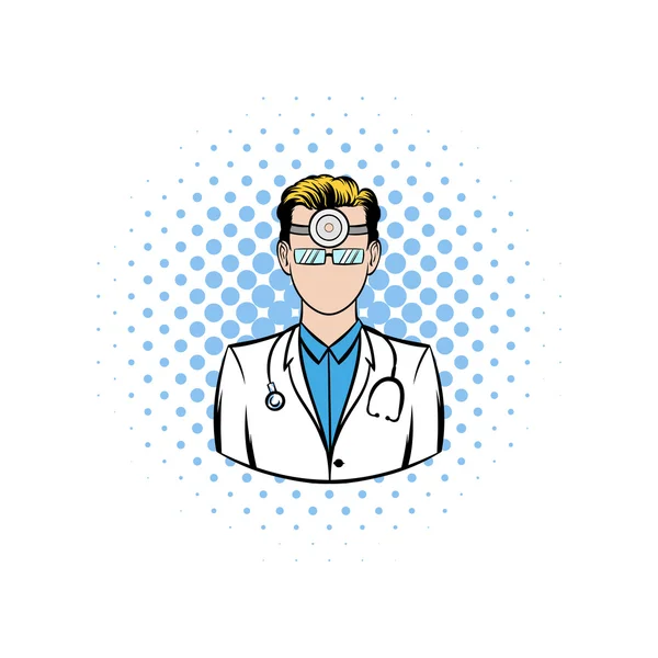 Doctor with stethoscope — Stock Vector