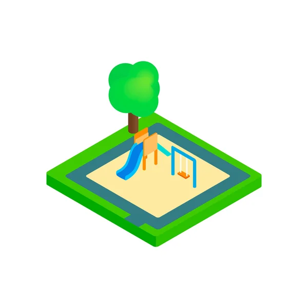 Childrens Speeltuin isometrische 3D-pictogram — Stockvector