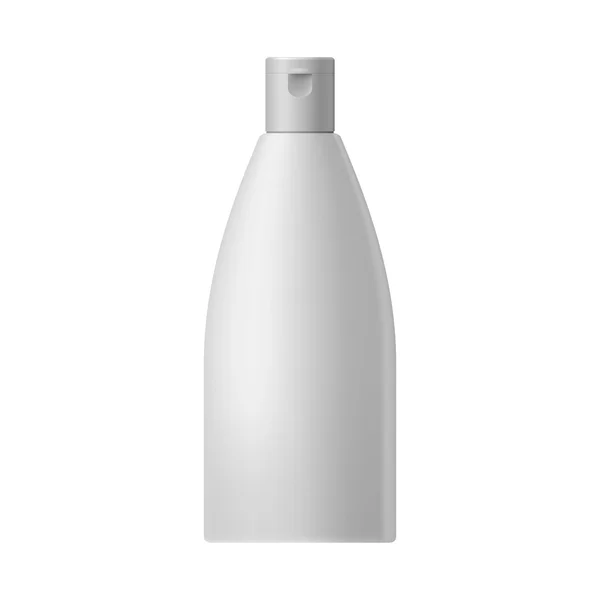 White blank cosmetic bottle — Stock Vector