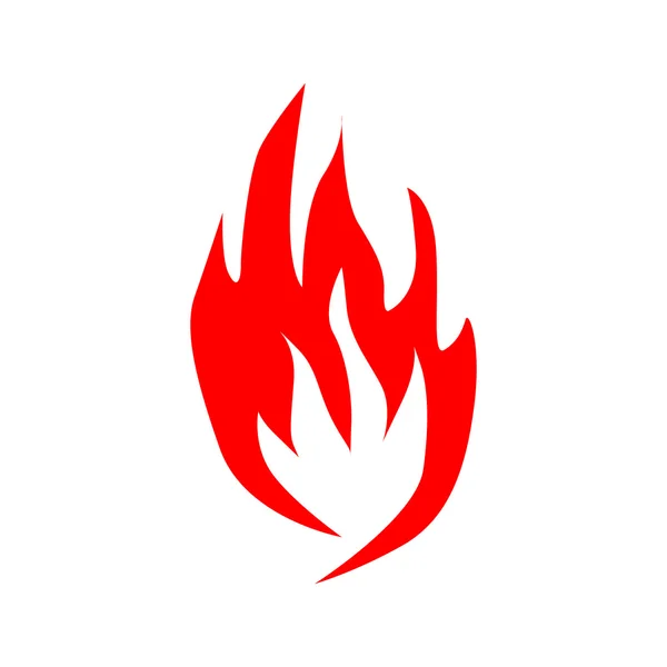 Brand vlammen silhouet — Stockvector