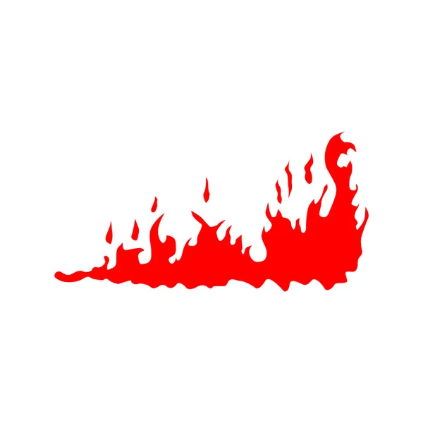 Огненно-красный силуэт — стоковый вектор