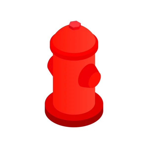 Fire hydrant isometric 3d icon — Stock Vector