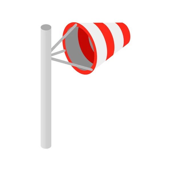 Ícone 3d isométrico Windsock — Vetor de Stock