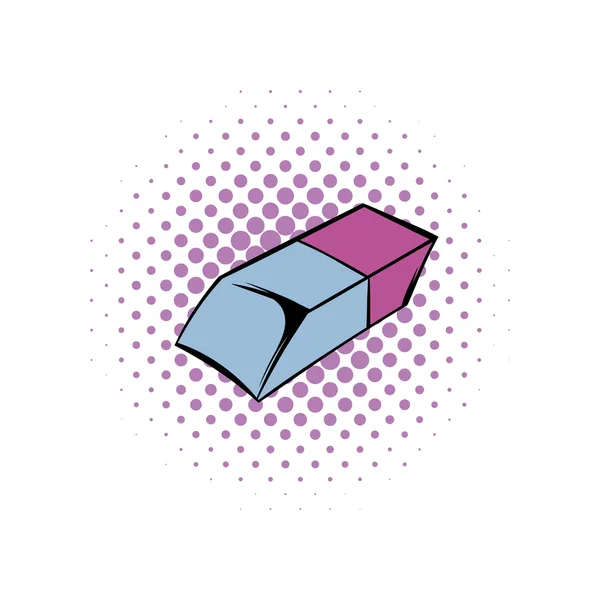 Eraser icône de bande dessinée — Image vectorielle