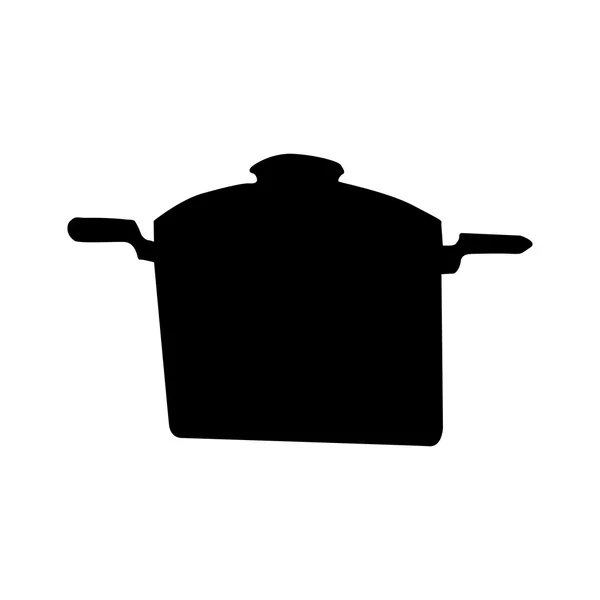 Kitchen ware silhouette — Stock Vector