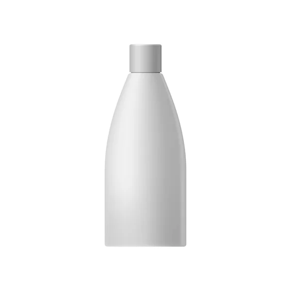 Vit blank kosmetiska flaska — Stock vektor