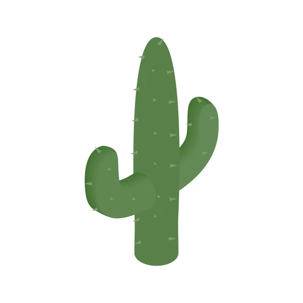 Kaktus isometrisches 3D-Symbol — Stockvektor