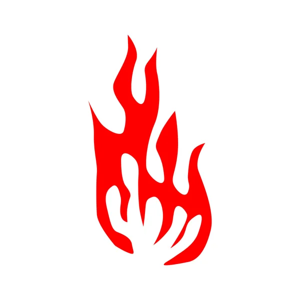 Φωτιά φλόγες σιλουέτα — Διανυσματικό Αρχείο