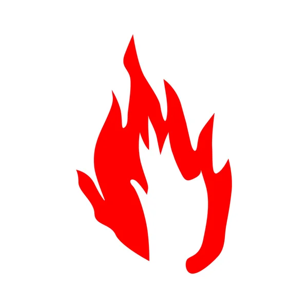Пожежа полум'я силует — стоковий вектор