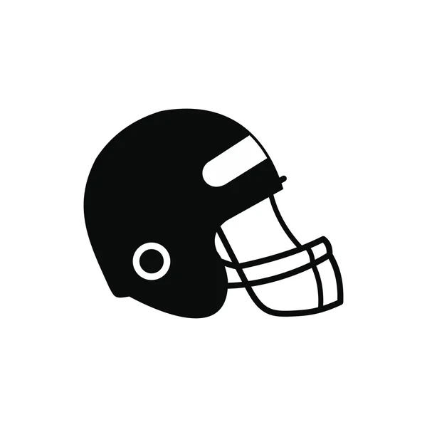 Football helmet with face mask icon — Stock Vector