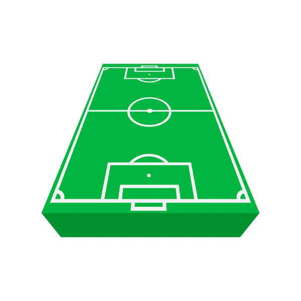 Icône dessin animé terrain de football — Image vectorielle
